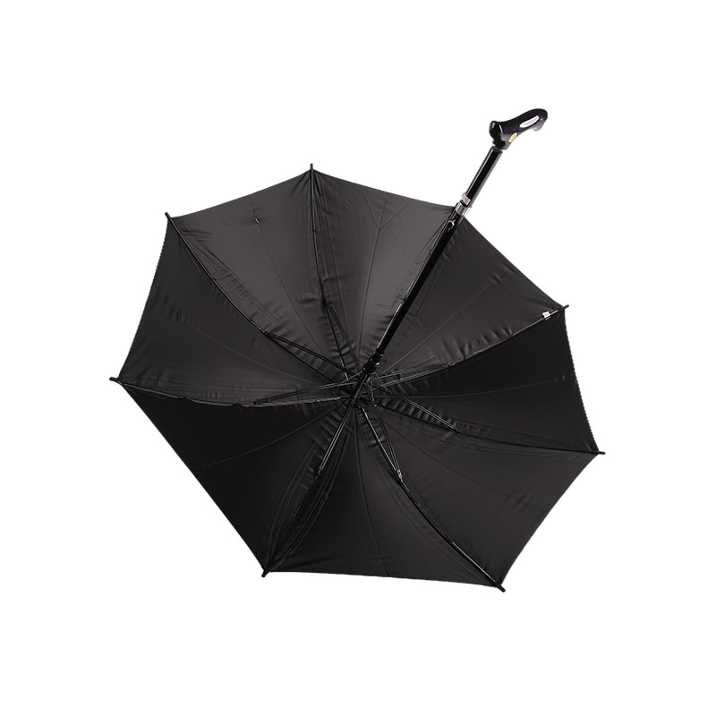 Silný vetru a vodeodolný pongee s rovným dáždnikom so strieborným povlakom-0E6B0223