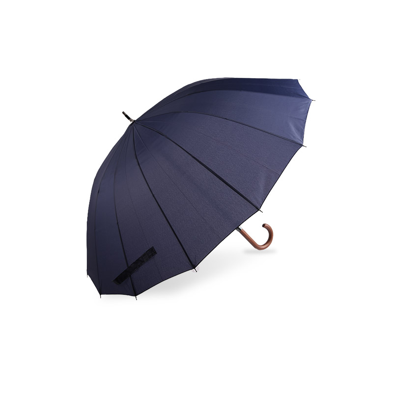 Dome Pure Manual Drevená rukoväť Pongee Straight dáždnik-0E6B0247