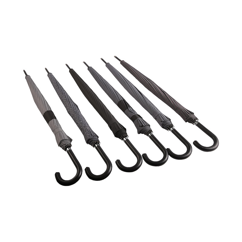 Farba tmavej kávy Jednoduchá oprava Dáždnik Pongee Straight-0E6B0318