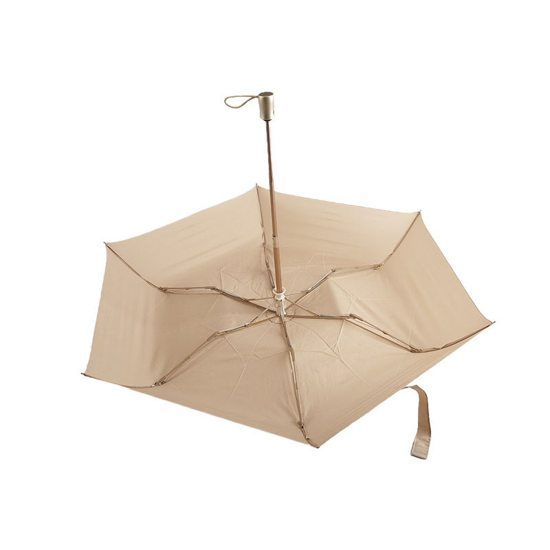 Apricot Atmosphere Pongee Trojzložkový dáždnik-0E6B0465