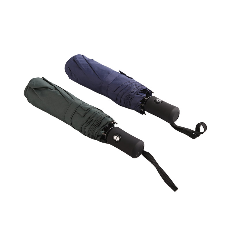 Pure Blue Uv Protection Pongee Trojzložkový dáždnik-0E6B0550