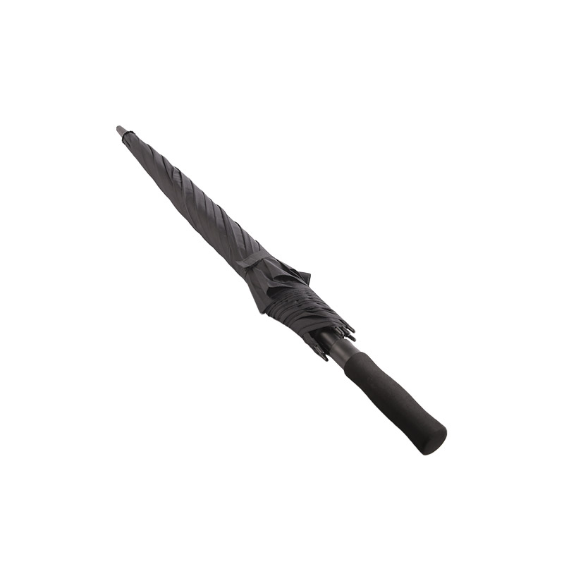 Golfový dáždnik pre dospelých mužov Black Pongee-0E6B0716